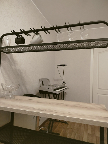 Барный стол Нари 120х50х171 делано / черный матовый фото покупателя 19