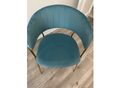 Стул на металлокаркасе Kamelia темно-серый / золотой фото покупателя 71