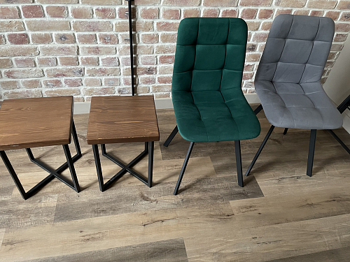 Стул на металлокаркасе Чилли зеленый / белый каркас фото покупателя 675