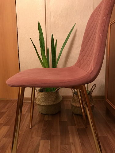 Стул на металлокаркасе Dabl wine red фото покупателя 180