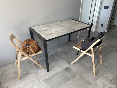 Стол Центавр бетон / графит фото покупателя 7