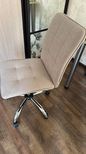 Компьютерное кресло One/Ван флок молочный 4 фото покупателя 31