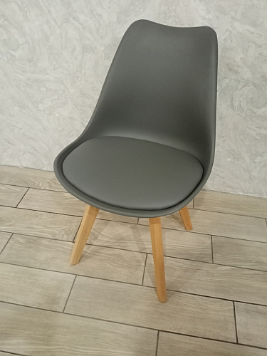 Деревянный стул Bonuss темно-серый / черное сидение / черный фото покупателя 58