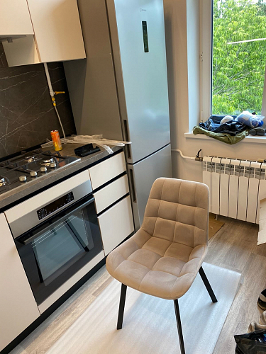 Стул на металлокаркасе Челси бежевый / белый каркас фото покупателя 52