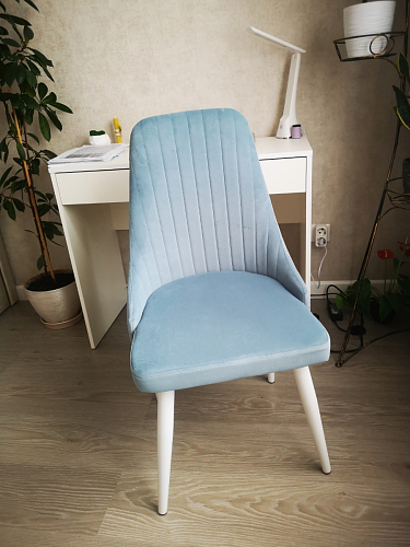 Стул на металлокаркасе Kora gray / black фото покупателя 34