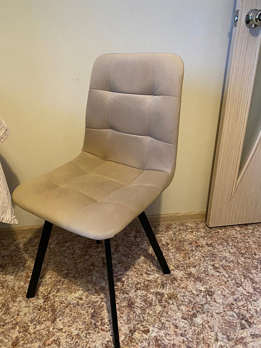 Стул на металлокаркасе Чилли черный / зеленый фото покупателя 1193