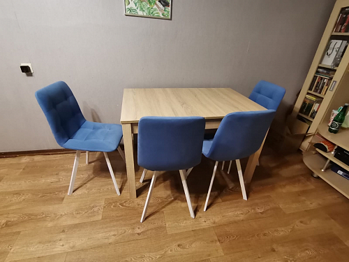 Комплект стульев Чилли 2 шт бежевый / черный фото покупателя 1226