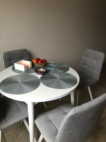 Стул на металлокаркасе Челси К крутящийся бирюзовый / черный фото покупателя 122