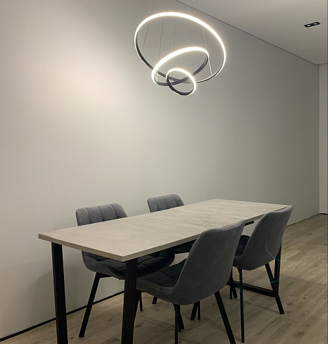 Стол Лота Лофт 140 25 мм черный матовый / бетон фото покупателя 903