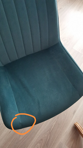 Стул на металлокаркасе Seda 01 blue / gold / black фото покупателя 30