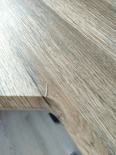 Компьютерный стол Маркос с механизмом подъема 140х80х75 белый / вотан дуб фото покупателя 12