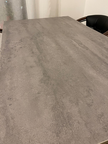 Стол Тринити Лофт 120 32 мм бетон / черный матовый фото покупателя 320