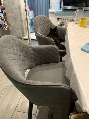 Стул на металлокаркасе Vener gray фото покупателя 2