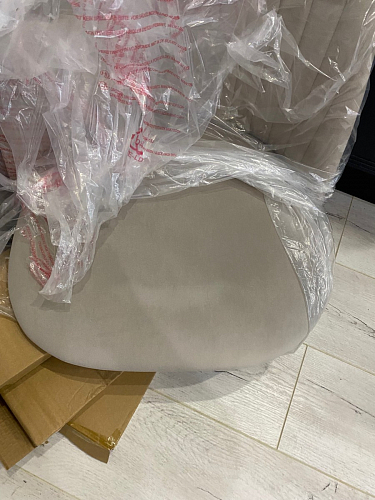 Стул на металлокаркасе Gabi 1 light purple / black фото покупателя 632