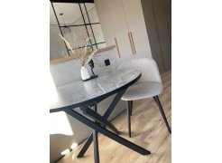 Стул на металлокаркасе Gabi 1 gray / black фото покупателя 236