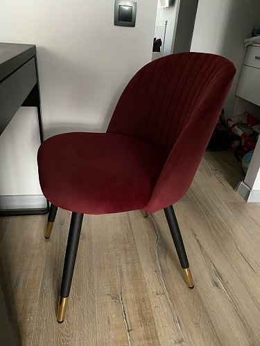 Стул на металлокаркасе Gabi 1 line light blue / black фото покупателя 46