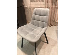 Стул на металлокаркасе Челси серый 02 / черный фото покупателя 234