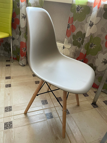 Пластиковый стул Eames PC-015 желтый фото покупателя 381