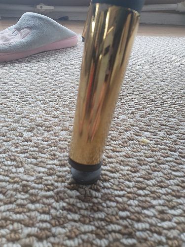 Стул на металлокаркасе Gabi 1 light blue / black / gold фото покупателя 456