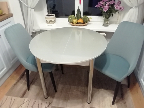 Стул на металлокаркасе Kora dark gray / black фото покупателя 5