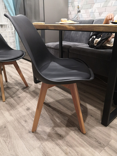 Деревянный стул Bonuss black / black фото покупателя 110