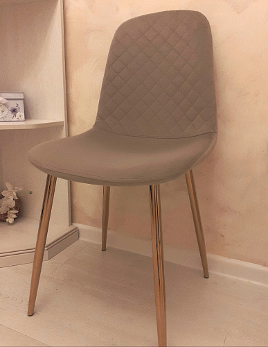 Стул на металлокаркасе Dabl 01 champagne / gold фото покупателя 57