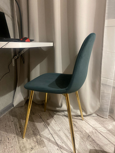 Стул на металлокаркасе Dabl 01 champagne / gold фото покупателя 111