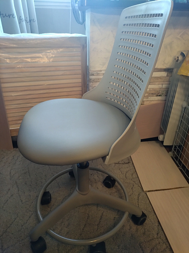 Компьютерное кресло Kiddy/Кидди розовое ткань (сетка) фото покупателя 54