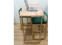 Барная стойка Дилан Лофт 120х40х90 бетон светлый фото покупателя 52