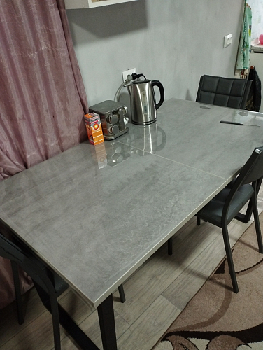 Деревянный стол Лота Лофт 120x75 дуб крафт табачный / черный матовый фото покупателя 707