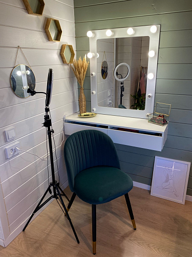 Стул на металлокаркасе Gabi 1 light purple / black / gold фото покупателя 25