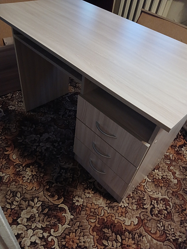 Стол письменный Бриз МДФ волна лайм / ясень светлый фото покупателя 46