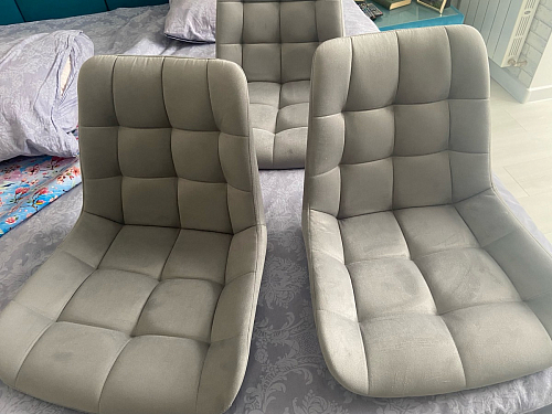 Стул на металлокаркасе Челси бежевый / белый каркас фото покупателя 241