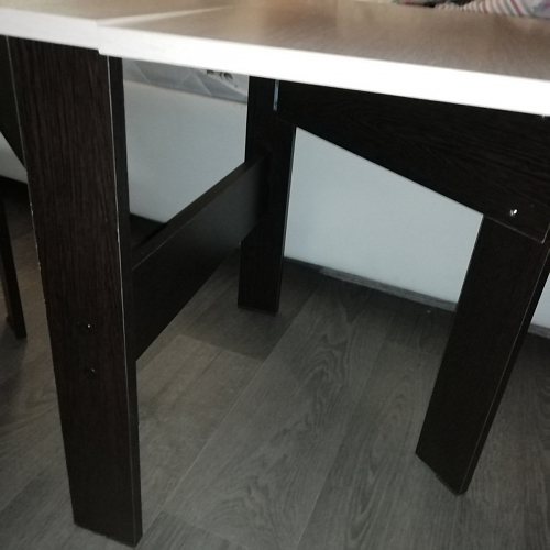 Стол-книжка СтК6 венге / дуб молочный высота 54 см фото покупателя 109