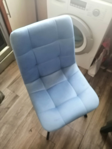 Стул на металлокаркасе Чилли черный / зеленый фото покупателя 734