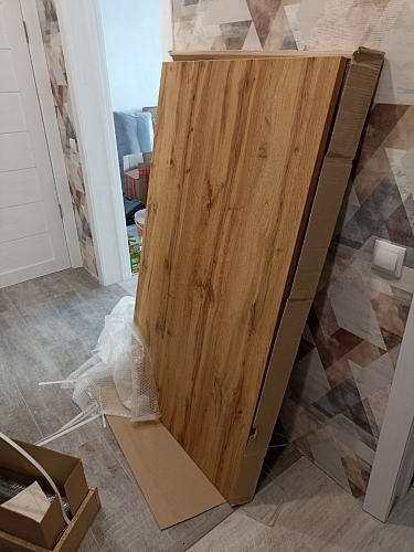 Стол Тринити Лофт 120 32 мм дуб галифакс табако / черный матовый фото покупателя 467