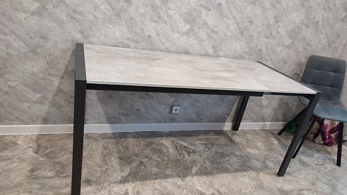 Стол Центавр дуб галифакс / черный матовый фото покупателя 13