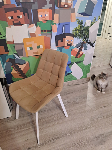 Стул на металлокаркасе Седа К кирпичный / черный фото покупателя 30