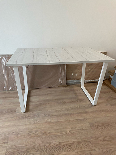 Стол Лота Лофт 140 25 мм черный матовый / бетон фото покупателя 840