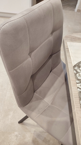 Стул на металлокаркасе Чилли синяя ткань / белый фото покупателя 1470