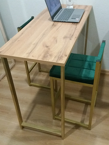 Барная стойка Дилан Лофт 120х60х90 бетон фото покупателя 51