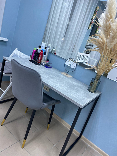 Стул на металлокаркасе Seda 1 latte / black / gold фото покупателя 42