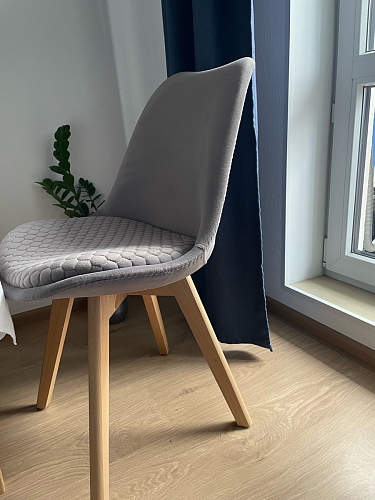 Стул Bonuss blue / wooden legs фото покупателя 41