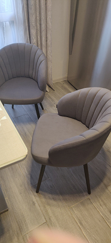 Стул на металлокаркасе Бэнбу velutto 32 / черный фото покупателя 2