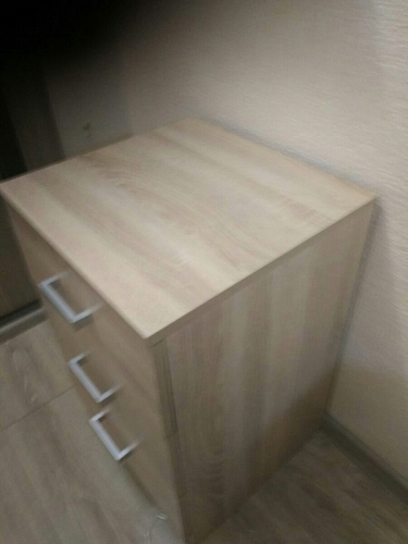 Тумба Хай-тек 420 с тремя ящиками дуб сонома фото покупателя 11