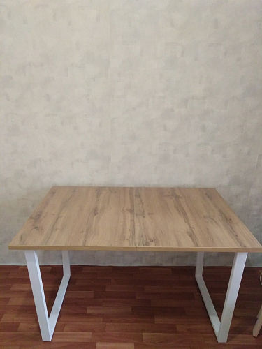 Деревянный стол Лота Лофт 120x75 дуб крафт табачный / черный матовый фото покупателя 41