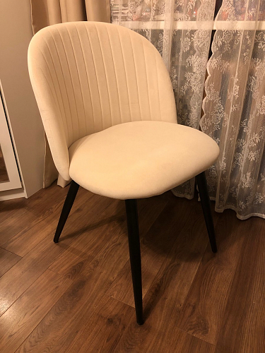 Стул на металлокаркасе Gabi latte / gold / black фото покупателя 783