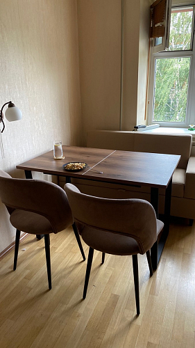 Деревянный стол Лота Лофт 120x75 дуб крафт табачный / черный матовый фото покупателя 491