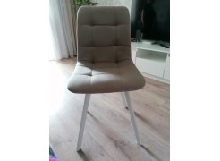 Стул на металлокаркасе Чилли синяя ткань / белый фото покупателя 396