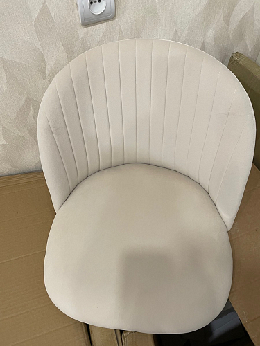 Стул на металлокаркасе Gabi 1 beige / black фото покупателя 477